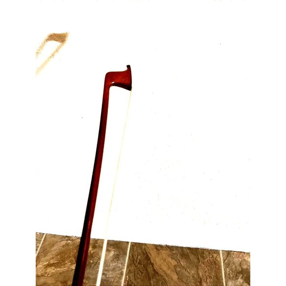 Violin Bow 4/4 Pernambuco Wood Skin With Carbon Fiber Lizard Leather Grip - Picture 6 of 10